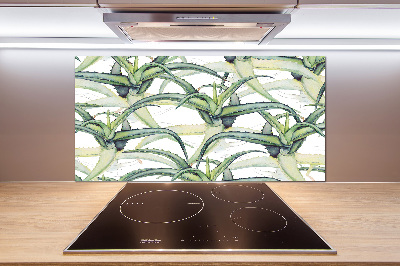 Panel szklany do kuchni Aloes