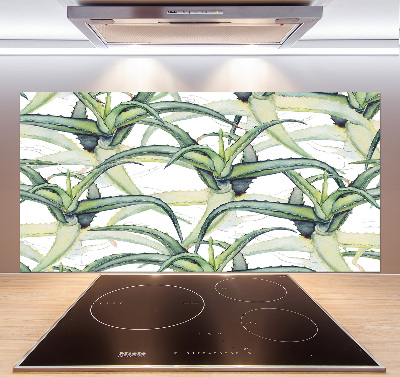 Panel szklany do kuchni Aloes