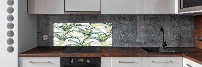 Panel szklany do kuchni Aloes