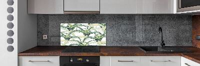 Panel szklany do kuchni Aloes