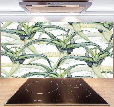 Panel szklany do kuchni Aloes