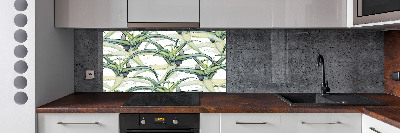Panel szklany do kuchni Aloes
