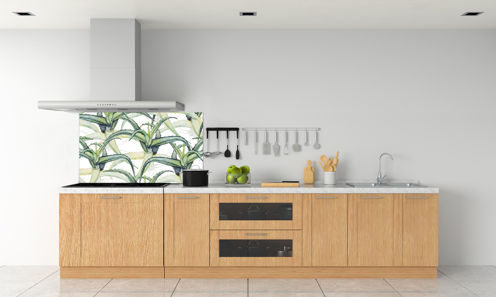 Panel szklany do kuchni Aloes