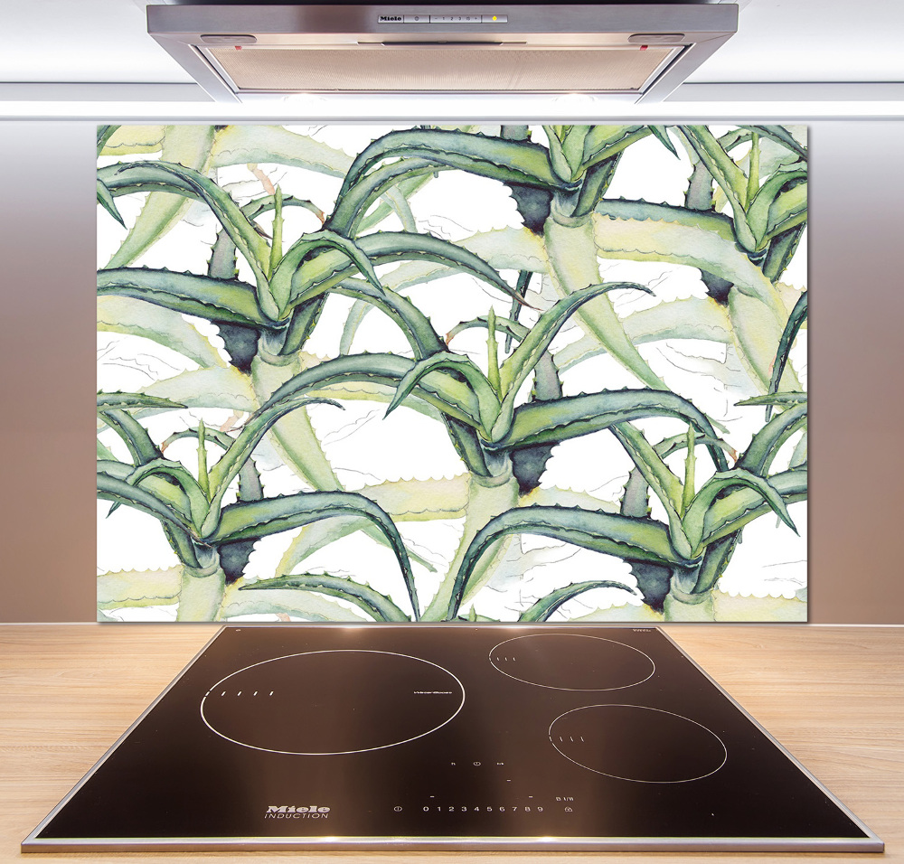 Panel szklany do kuchni Aloes