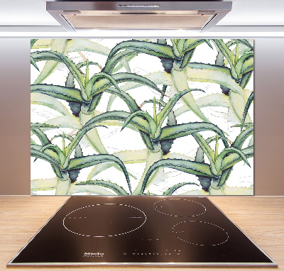 Panel szklany do kuchni Aloes
