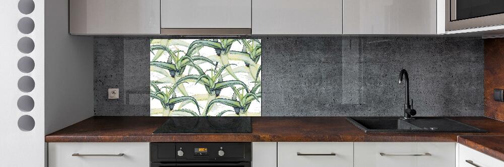 Panel szklany do kuchni Aloes