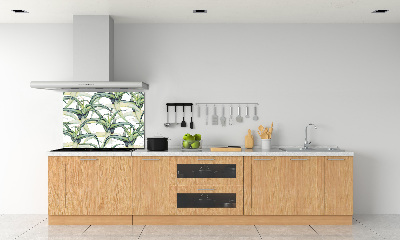 Panel szklany do kuchni Aloes