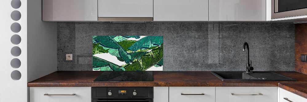 Panel do kuchni Liście bananowca
