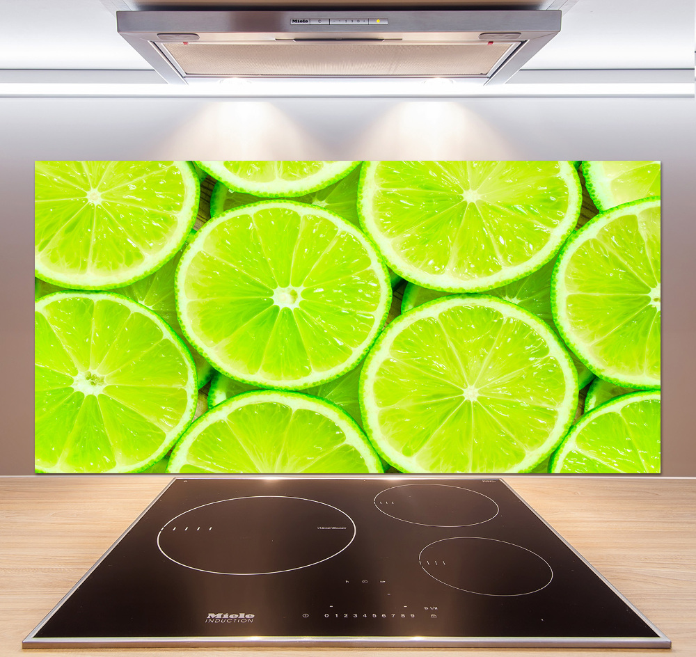 Panel szklany do kuchni Limonki