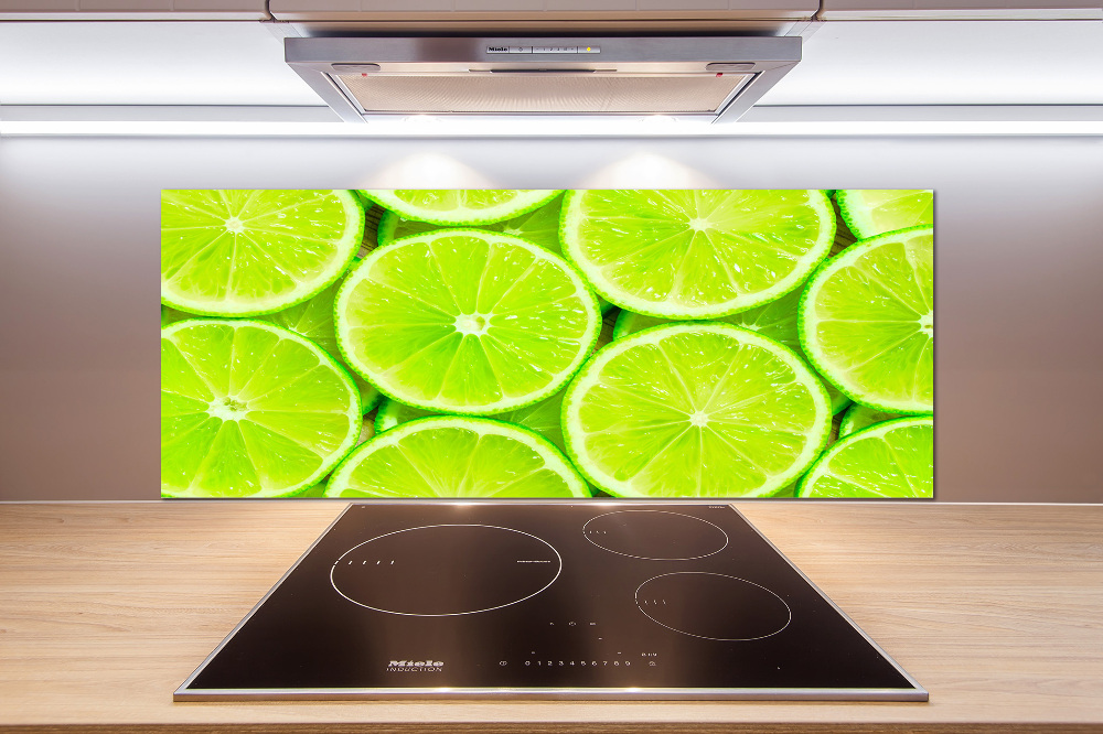 Panel szklany do kuchni Limonki