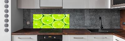 Panel szklany do kuchni Limonki