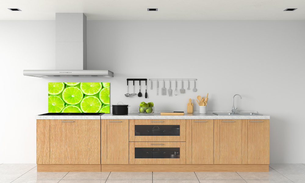 Panel szklany do kuchni Limonki