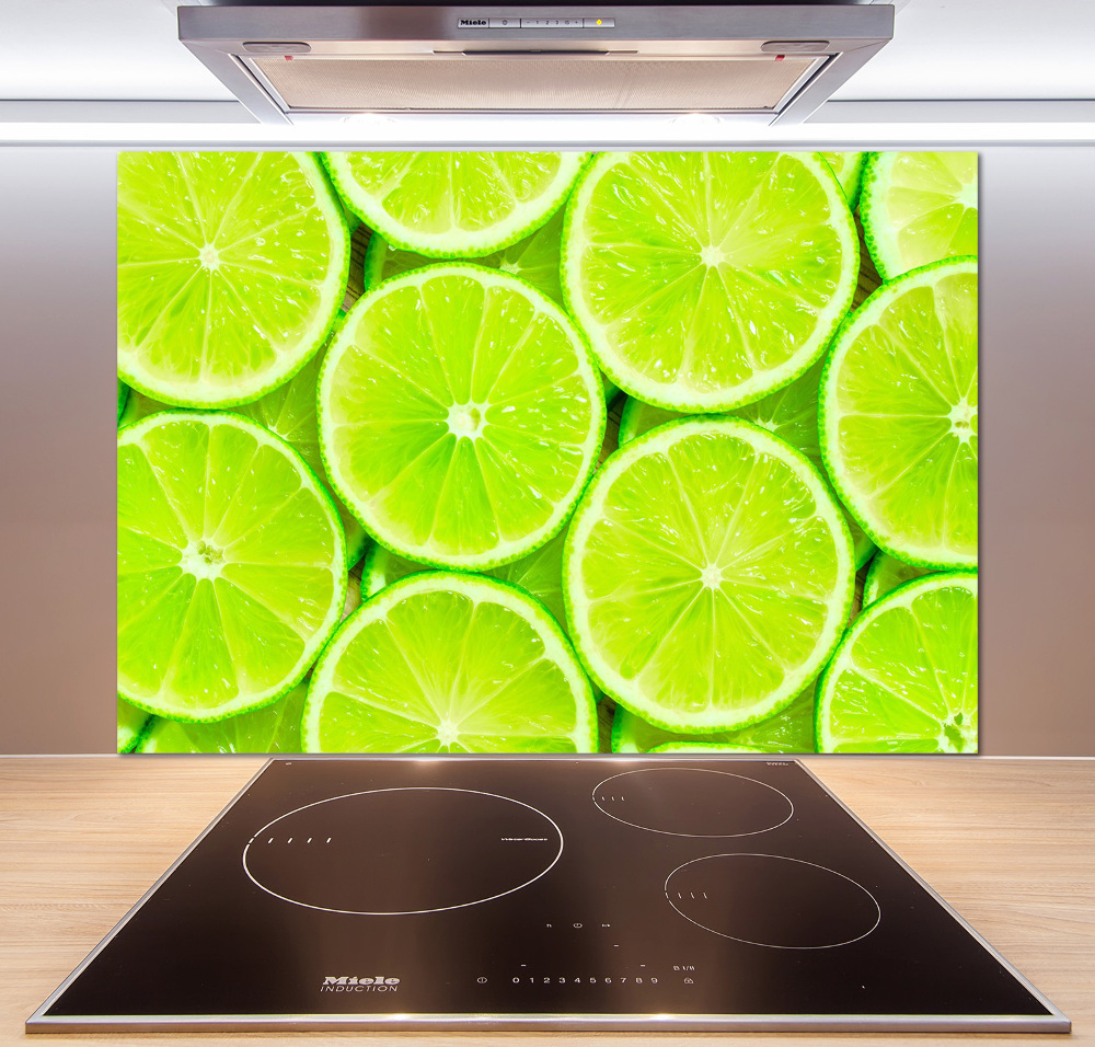 Panel szklany do kuchni Limonki