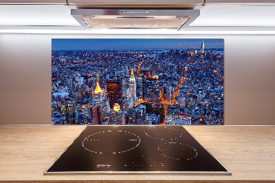 Panel do kuchni Manhattan nocą
