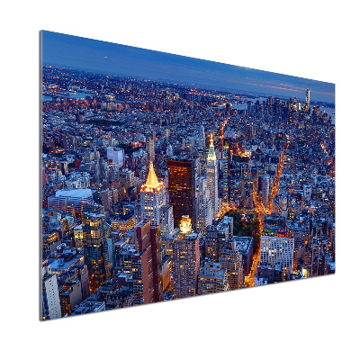 Panel do kuchni Manhattan nocą