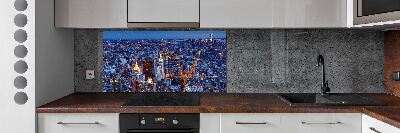 Panel do kuchni Manhattan nocą