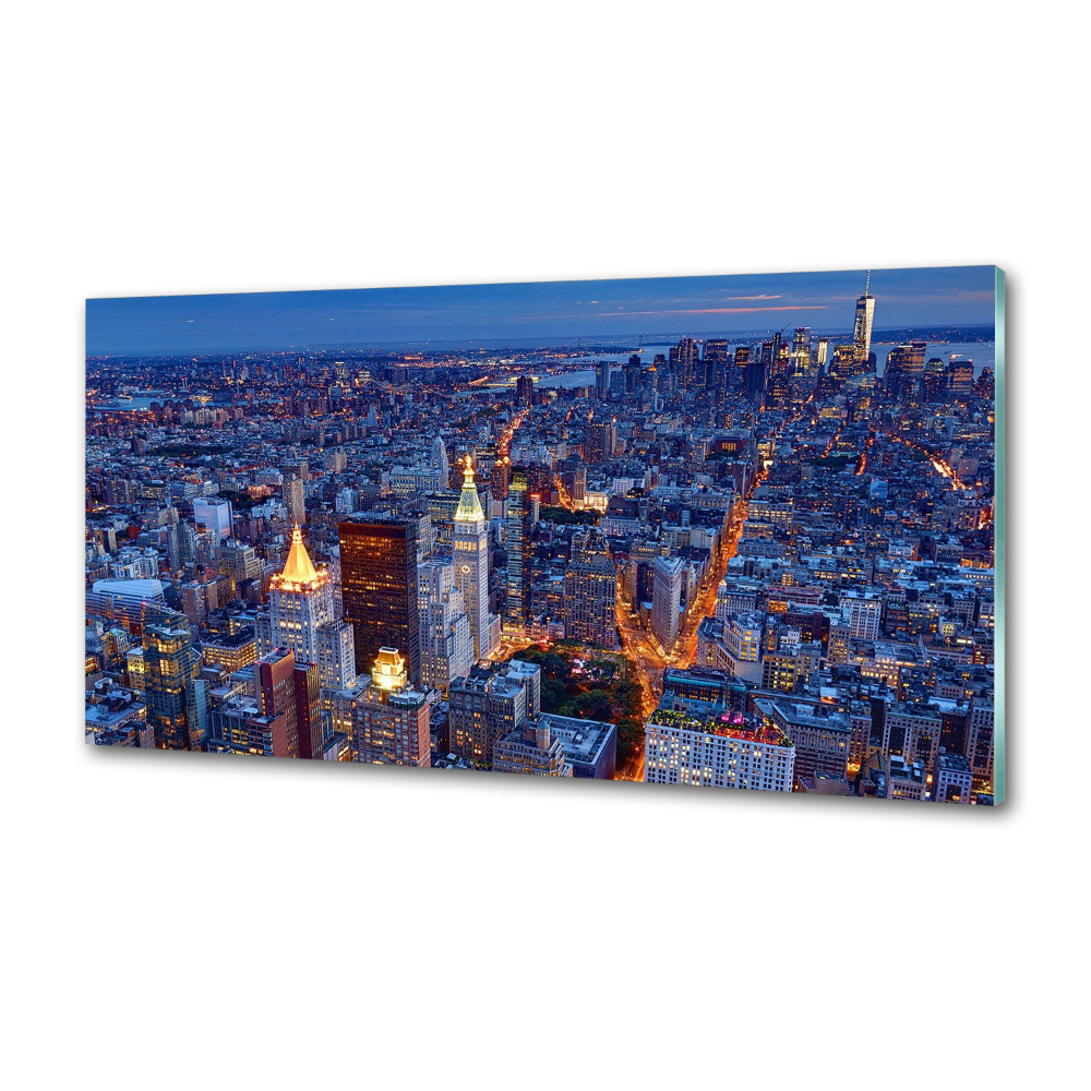Panel do kuchni Manhattan nocą