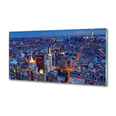 Panel do kuchni Manhattan nocą