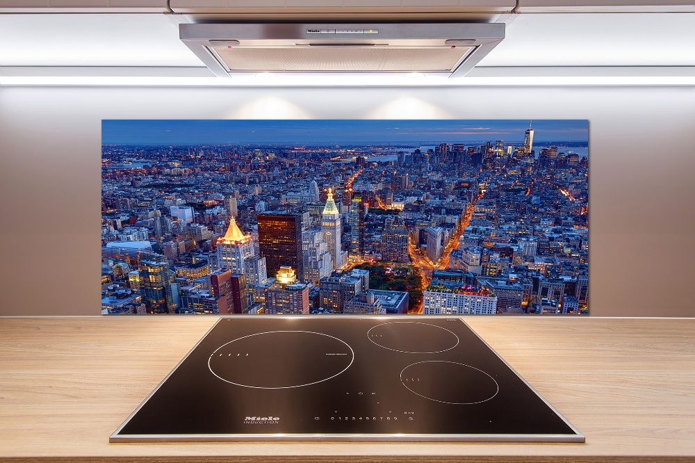 Panel do kuchni Manhattan nocą