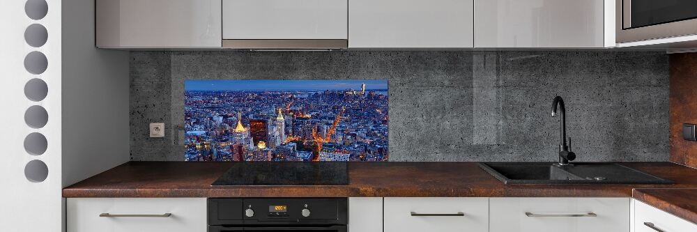 Panel do kuchni Manhattan nocą