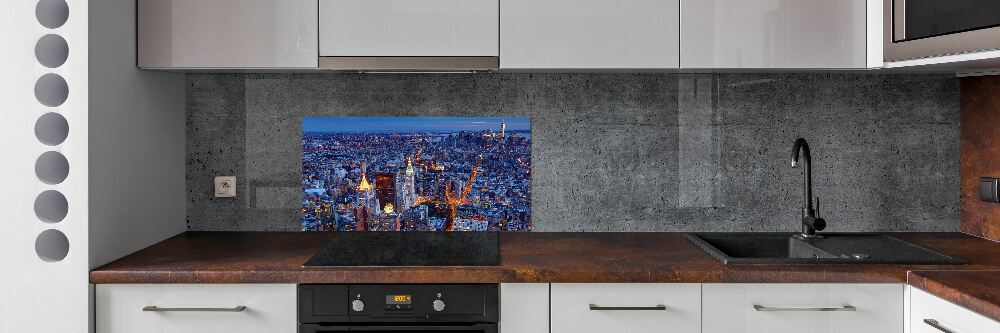 Panel do kuchni Manhattan nocą