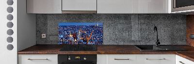 Panel do kuchni Manhattan nocą