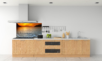 Panel lacobel Zachód słońca morze