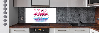 Panel między meble w kuchni Flamingi