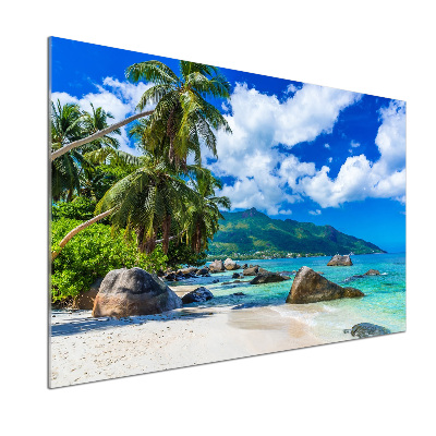 Panel do kuchni Seszele plaża