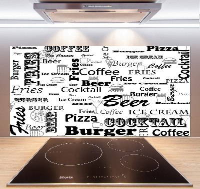 Panel do kuchni Menu w restauracji