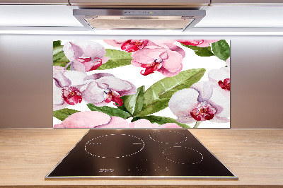 Panel do kuchni Różowe orchidee