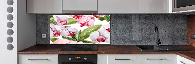 Panel do kuchni Różowe orchidee