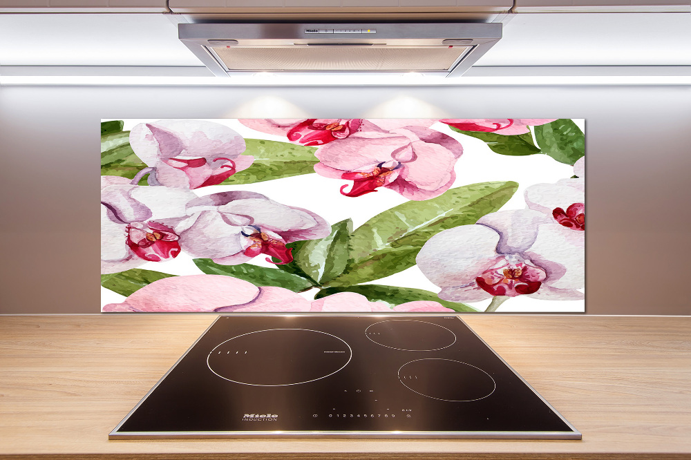 Panel do kuchni Różowe orchidee