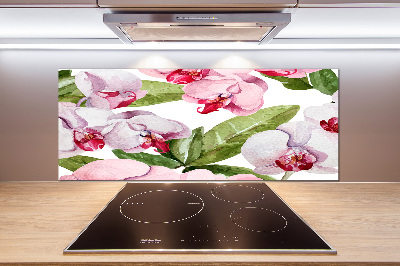 Panel do kuchni Różowe orchidee