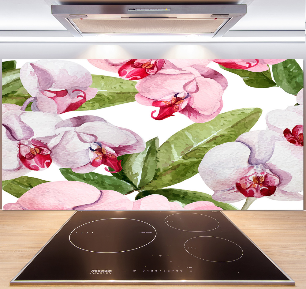 Panel do kuchni Różowe orchidee