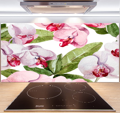 Panel do kuchni Różowe orchidee
