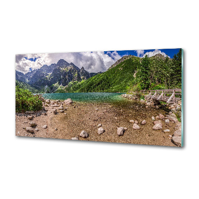 Panel do kuchni Jezioro w górach
