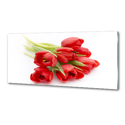 Panel do kuchni Czerwone tulipany