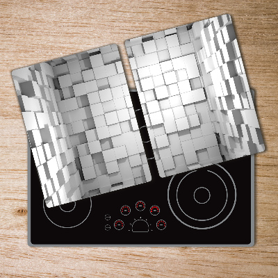 Deska kuchenna szklana Sześciany