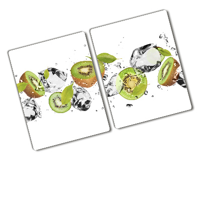 Deska do chleba szklana Kiwi i woda