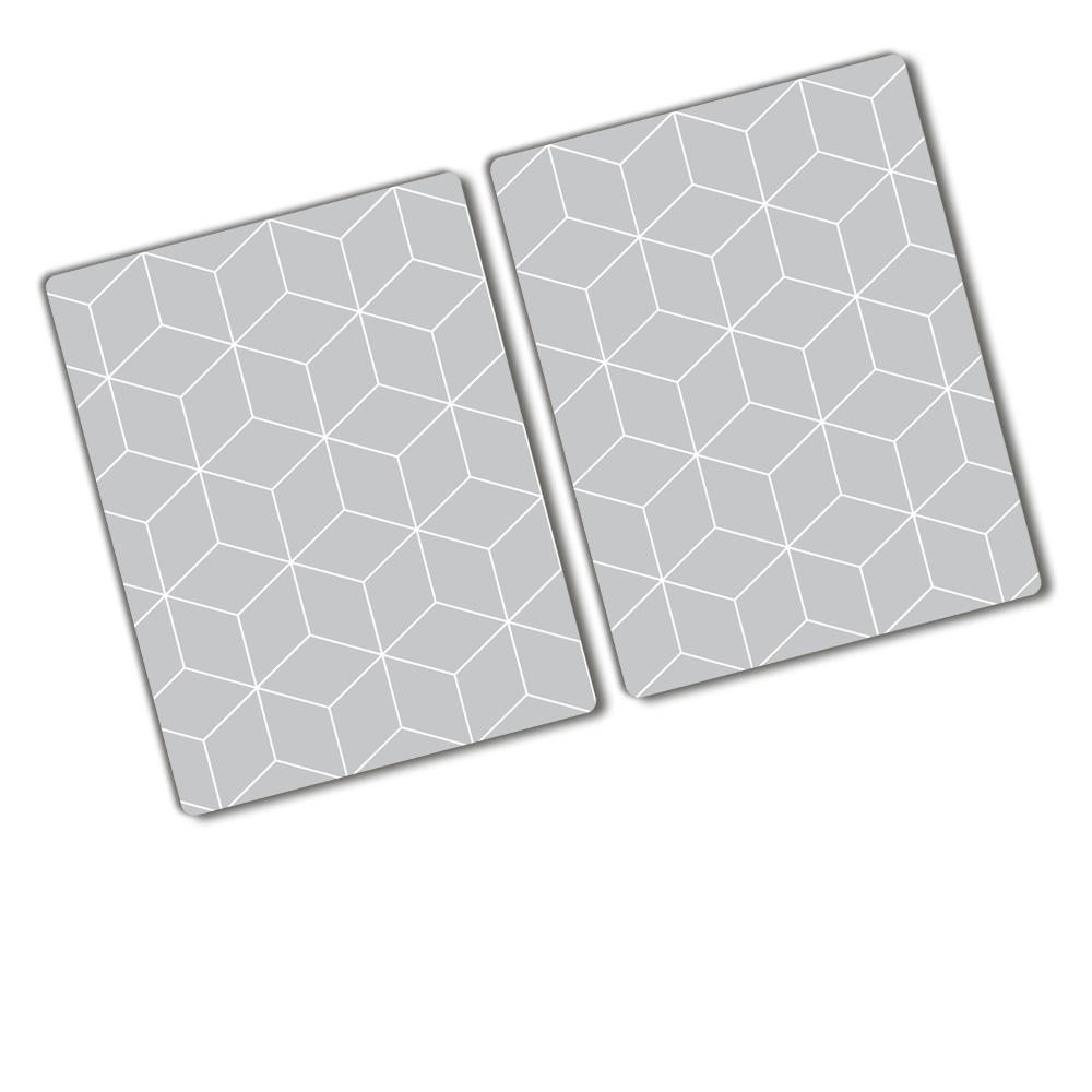 Deska kuchenna duża szklana Geometryczne tło