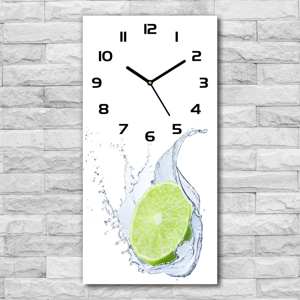 Nowoczesny zegar ścienny Limonka
