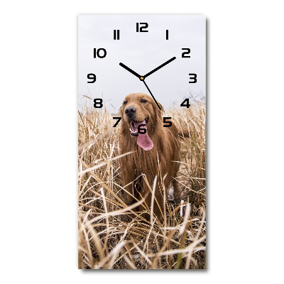 Zegar ścienny cichy Golden retriever