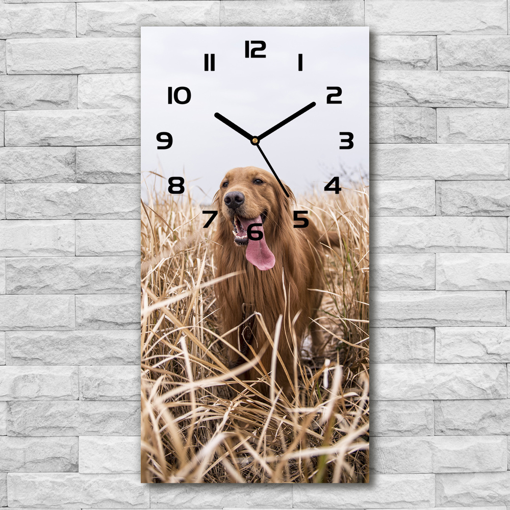 Zegar ścienny cichy Golden retriever