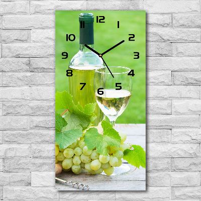 Zegar ścienny cichy Winogrona i wino