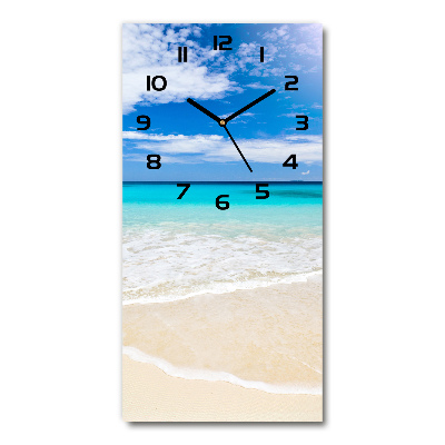 Zegar ścienny cichy Tropikalna plaża