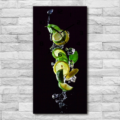 Zegar ścienny Limonka i cytryna
