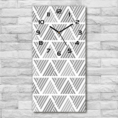 Zegar ścienny cichy Geometryczne tło