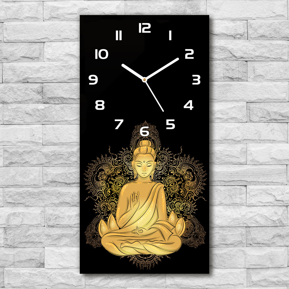 Zegar ścienny cichy Budda i mandala