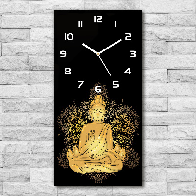 Zegar ścienny cichy Budda i mandala